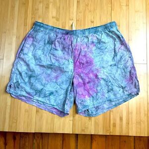 Vintage speedos color wash jammers swim trunks